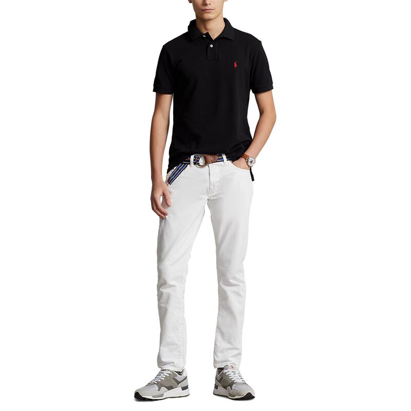 Polo Ralph Lauren Custom Slim Fit Mesh Polo Shirt image number 3